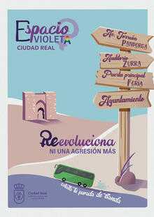 Cartel Espacios Violeta