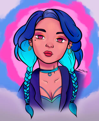 Bluehair Girl